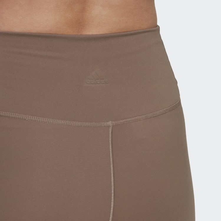 Legging Adidas Yoga Luxe Studio 7/8 Marrom Giz