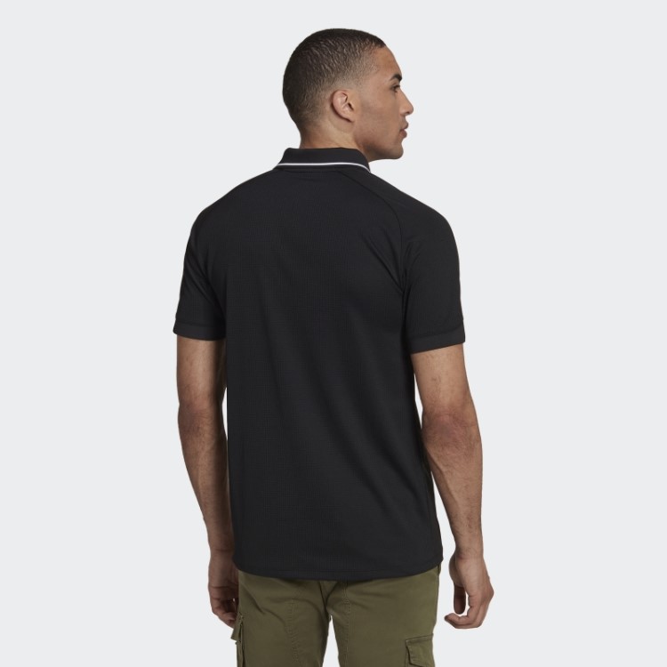 Camisa Polo Adidas Black All Black Rugby Home