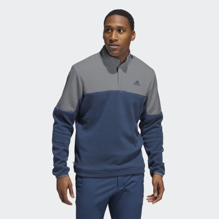 Pulôver De Zíper 1/4 Colorblock Dwr Adidas Cinza