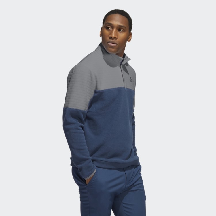 Pulôver De Zíper 1/4 Colorblock Dwr Adidas Cinza