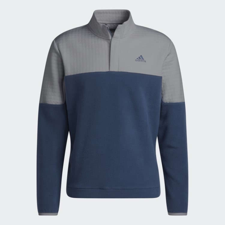 Pulôver Repelente De água Com Zíper 1/4 Cinza Adidas