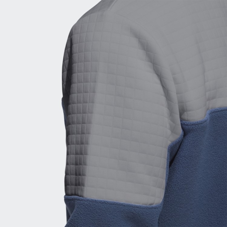 Pulôver Repelente De água Com Zíper 1/4 Cinza Adidas