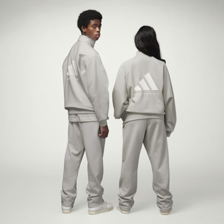Adidas Jaqueta De Basquete Metal Cinza Quente