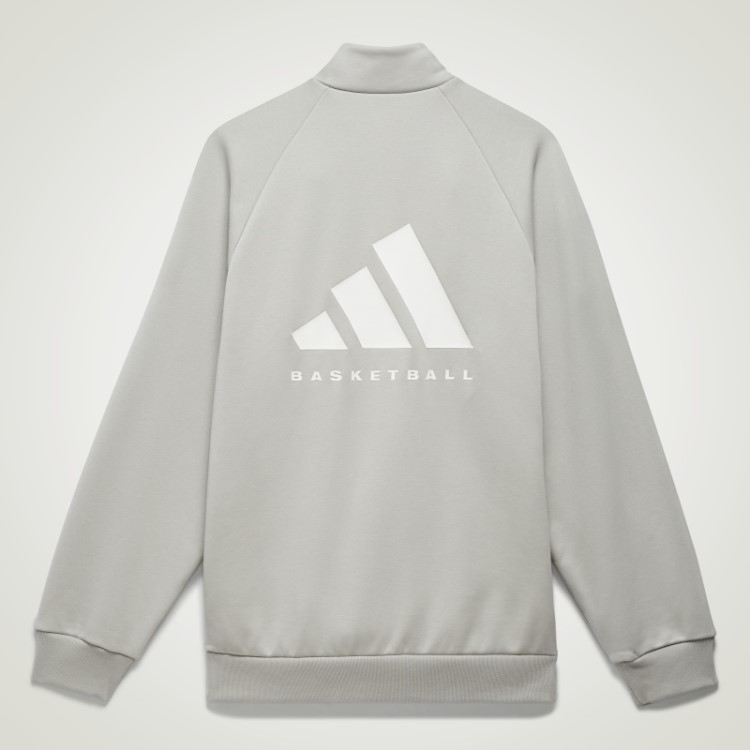 Adidas Jaqueta De Basquete Metal Cinza Quente