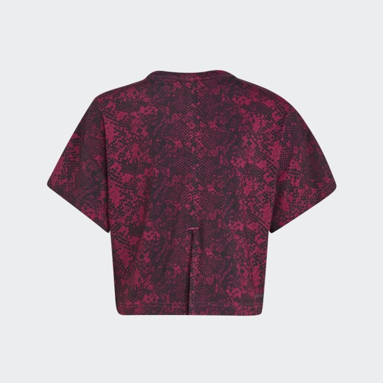 T-shirt Fúcsia Aeroready Animal Print Adidas