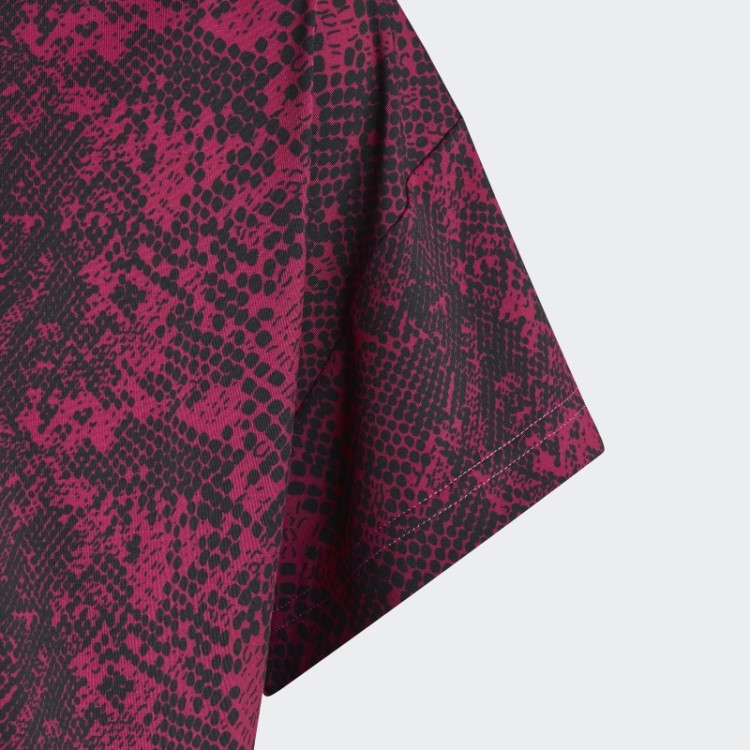T-shirt Fúcsia Aeroready Animal Print Adidas
