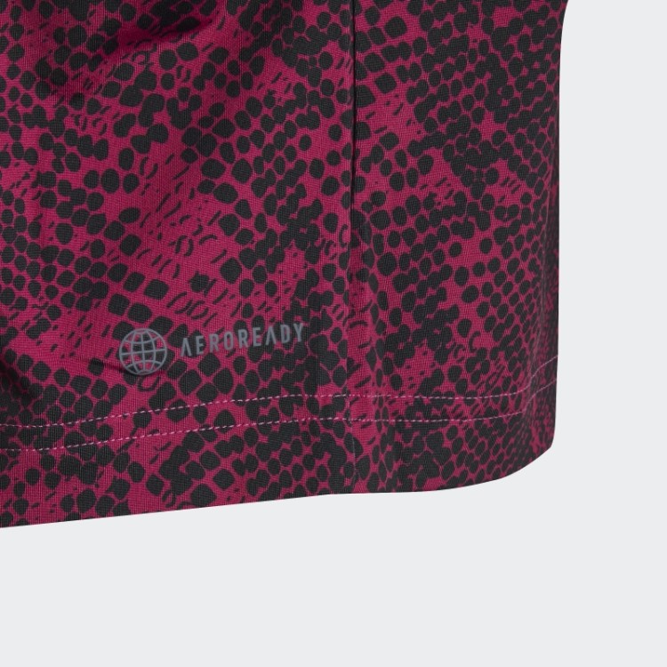T-shirt Fúcsia Aeroready Animal Print Adidas