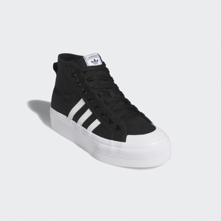 Adidas Nizza Plataforma Sapatos Médios Moda Branca