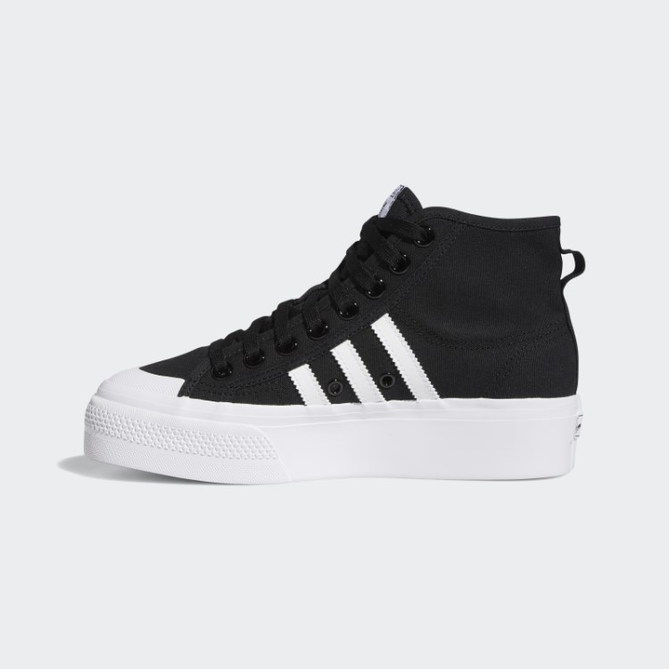 Adidas Nizza Plataforma Sapatos Médios Moda Branca