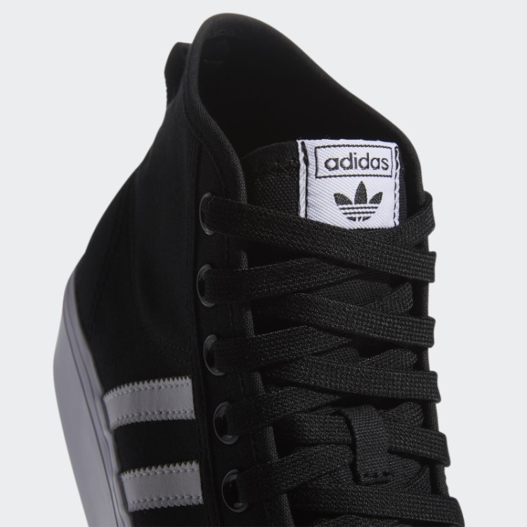 Adidas Nizza Plataforma Sapatos Médios Moda Branca