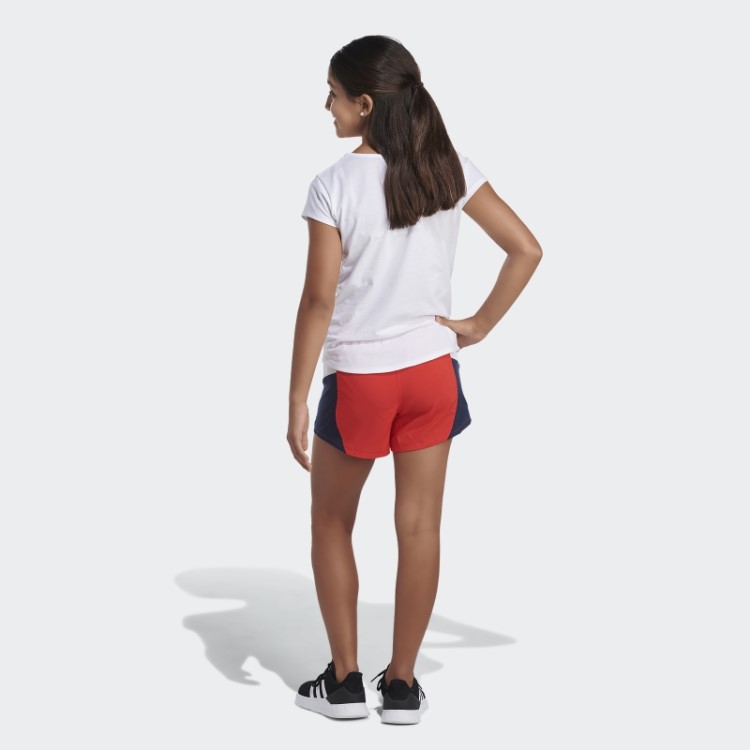 Bermuda Vermelha Adidas Colorblock