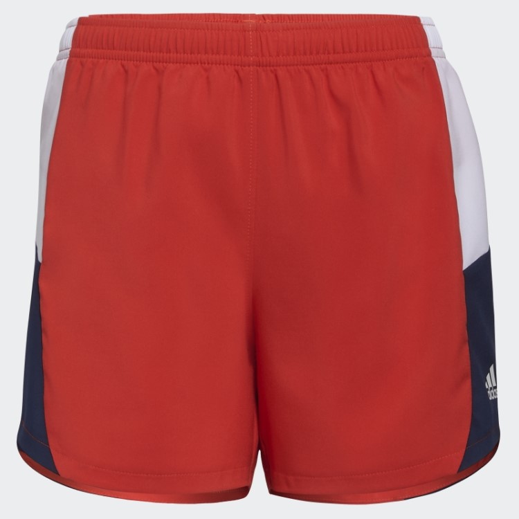 Bermuda Vermelha Adidas Colorblock