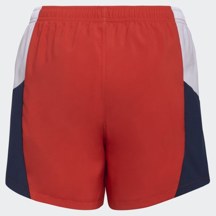 Bermuda Vermelha Adidas Colorblock