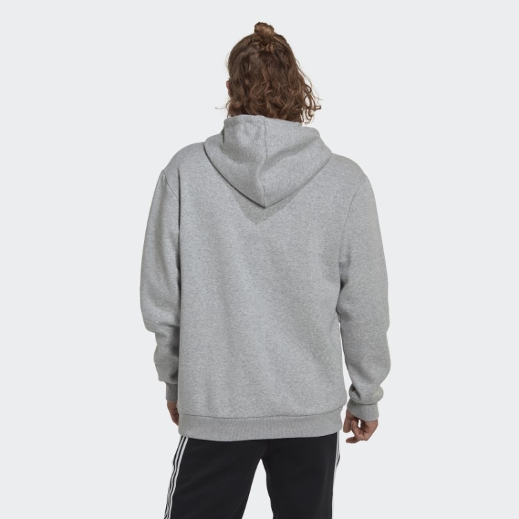Moletom Com Capuz French Terry Com Estampa Camuflada Cinza Médio Adidas