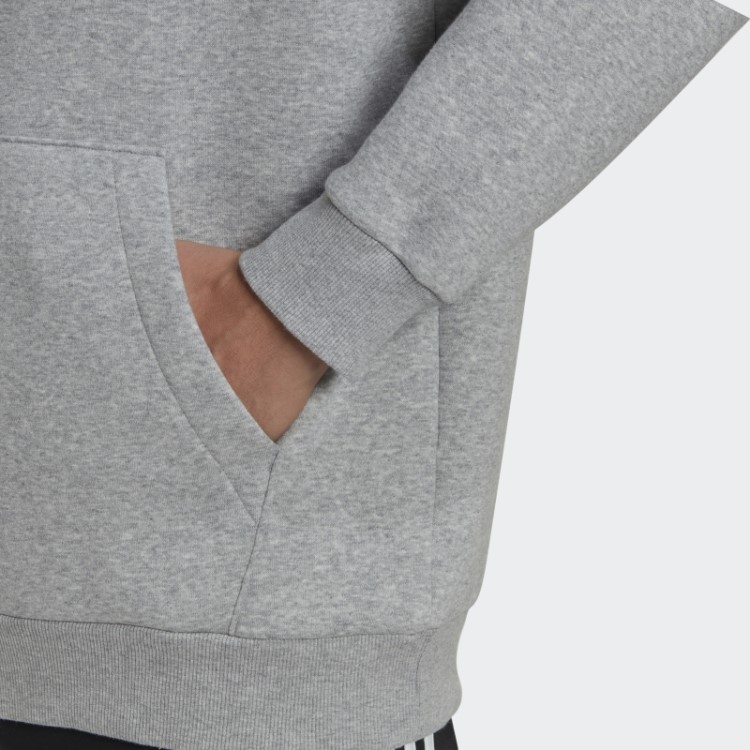 Moletom Com Capuz French Terry Com Estampa Camuflada Cinza Médio Adidas