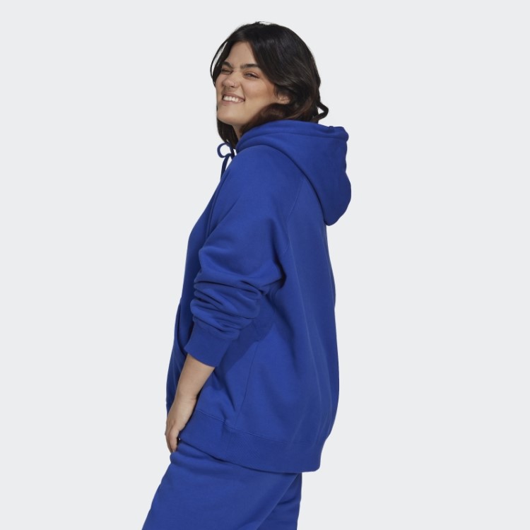 Moletom Com Capuz Oversized Adidas Azul (tamanho Grande)