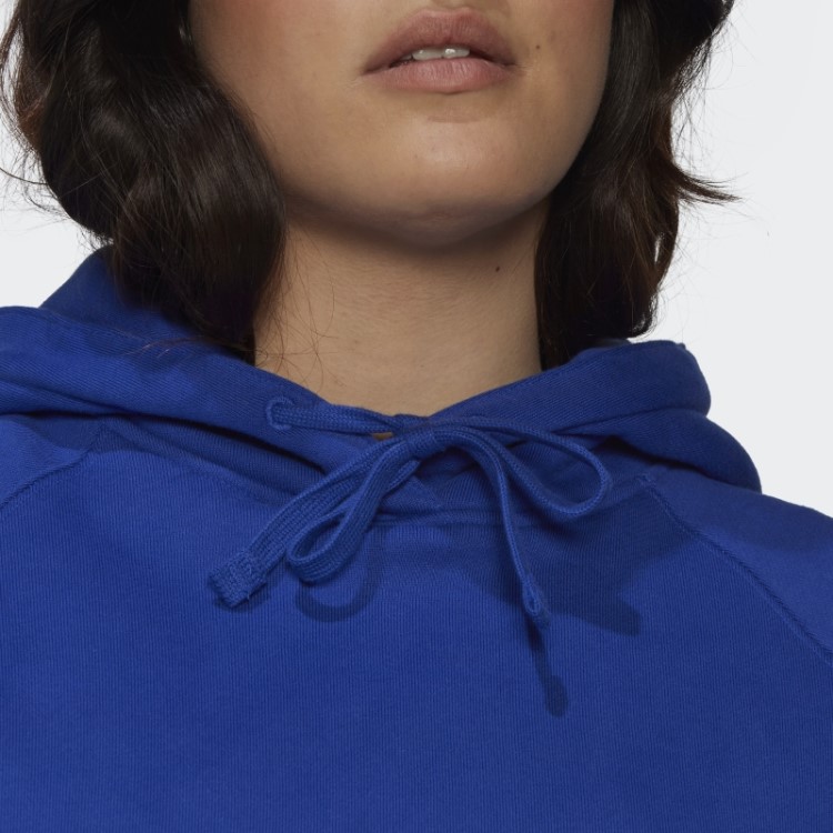 Moletom Com Capuz Oversized Adidas Azul (tamanho Grande)