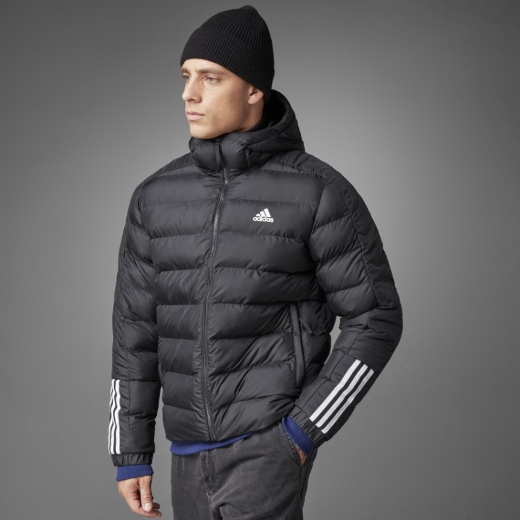Itavic 3 Listras Jaqueta Com Capuz Peso Médio Adidas Preto