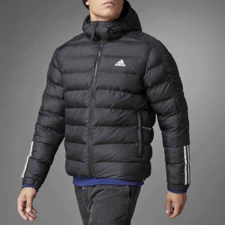 Itavic 3 Listras Jaqueta Com Capuz Peso Médio Adidas Preto