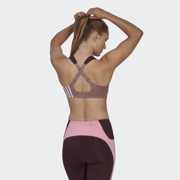 Sutiã Tlrd Impact Training De Alto Suporte Adidas Roxo