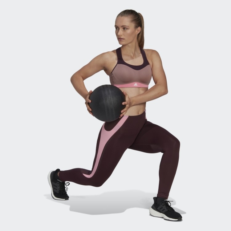 Sutiã Tlrd Impact Training De Alto Suporte Adidas Roxo