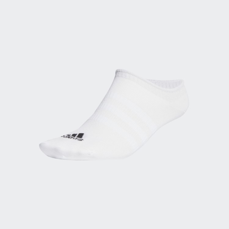 Meias Invisíveis Finas E Leves 3 Pares Branco Adidas
