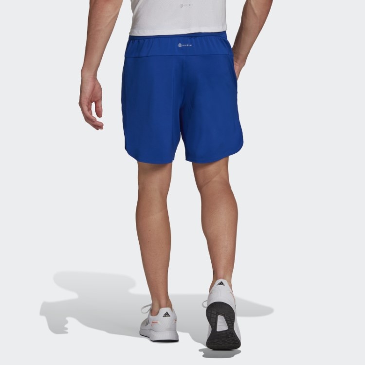Bermuda Azul Royal Desenhada Para Treino Adidas