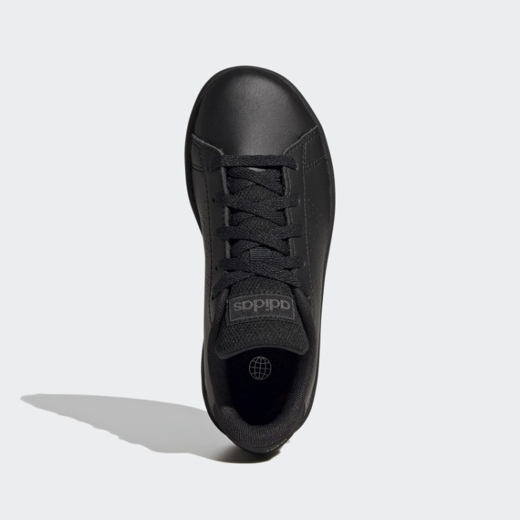 Sapato De Renda Corte De Estilo De Vida Vantagem Preto Adidas