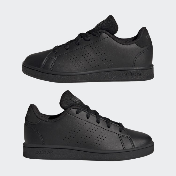 Sapato De Renda Corte De Estilo De Vida Vantagem Preto Adidas
