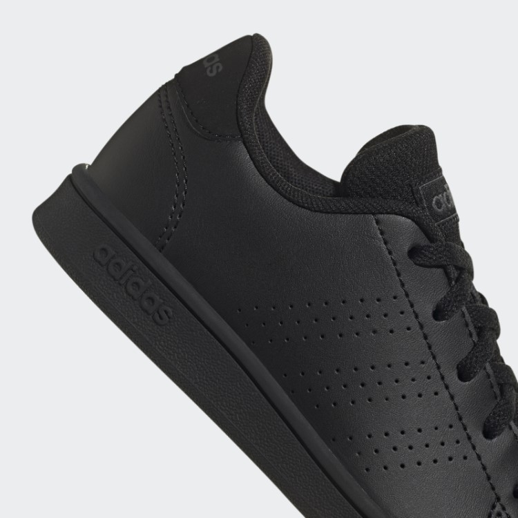 Sapato De Renda Corte De Estilo De Vida Vantagem Preto Adidas