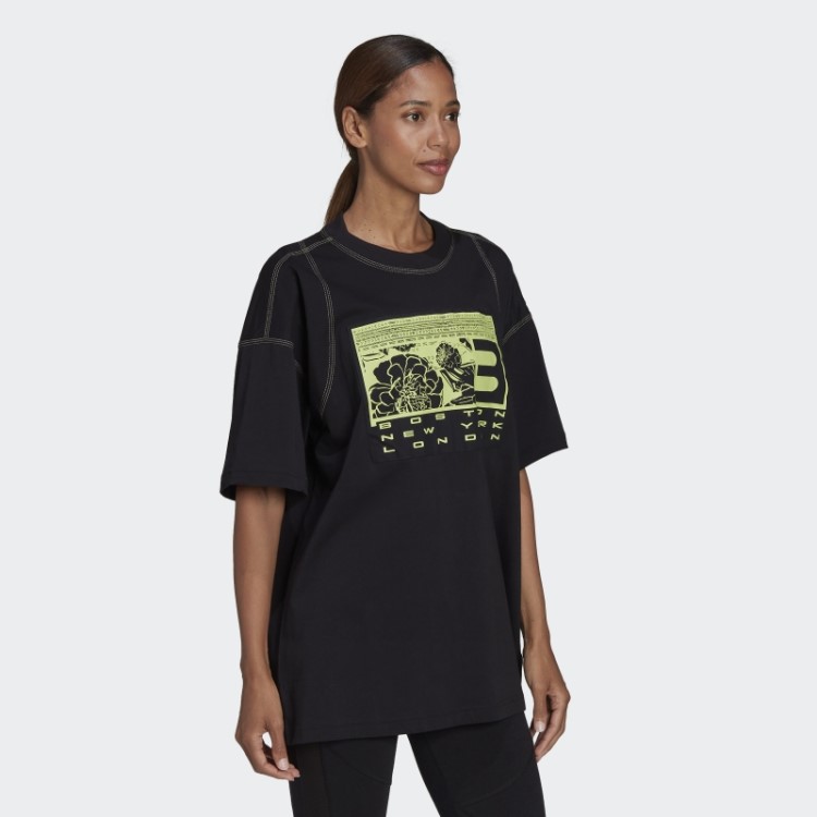 Camiseta Preta Fashion Adidas Sportswear Superher