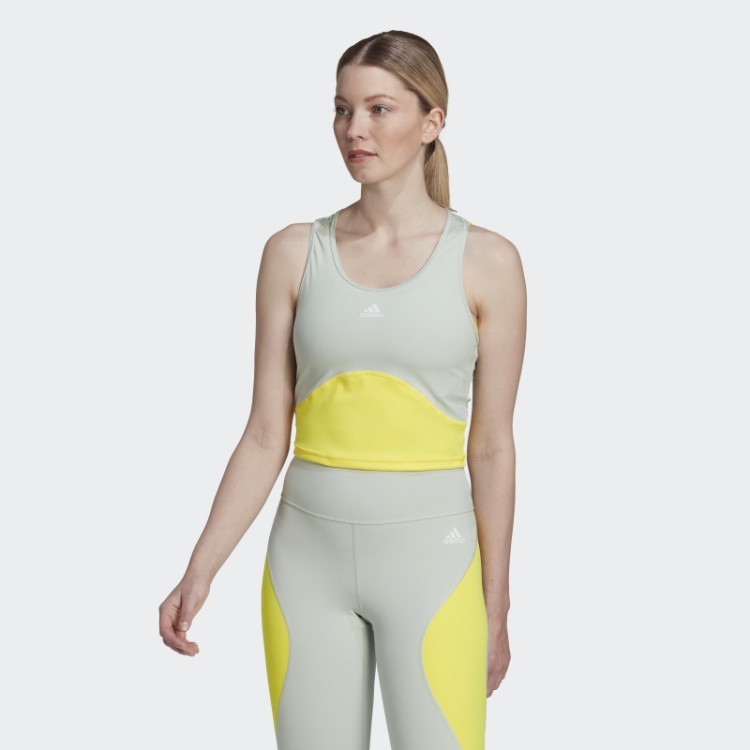 Regata Verde Aeroready Train Hiit Cropped Adidas
