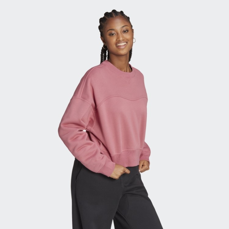 Moletom De Lã Rosa Adidas