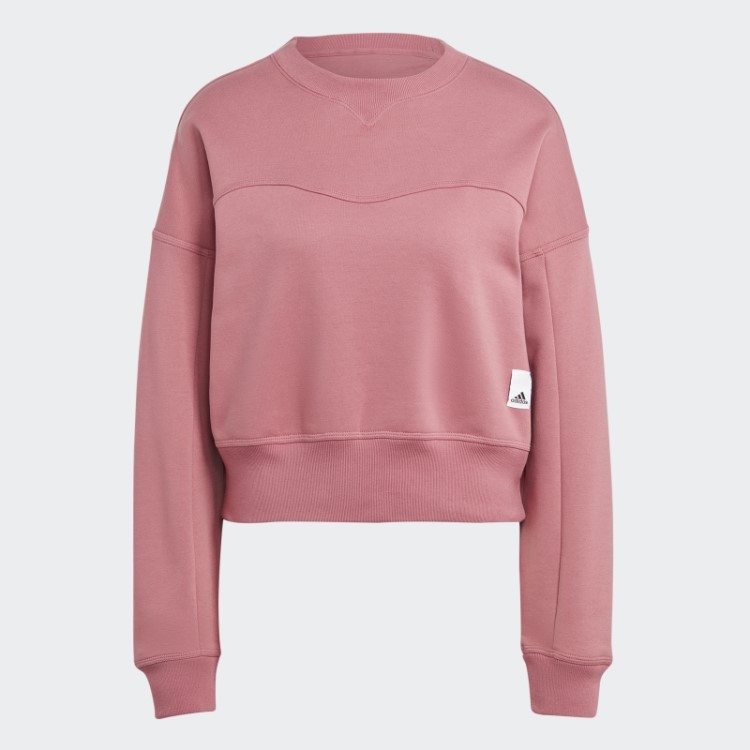 Moletom De Lã Rosa Adidas