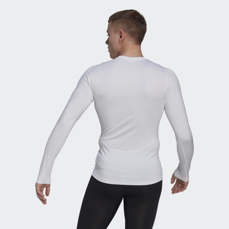 Techfit Training Camiseta Manga Longa Adidas Branca