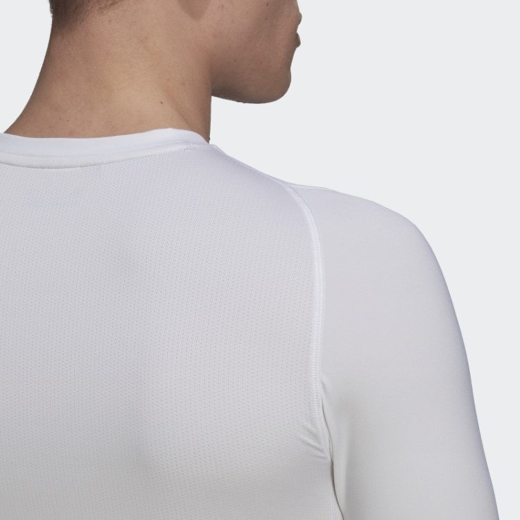 Techfit Training Camiseta Manga Longa Adidas Branca