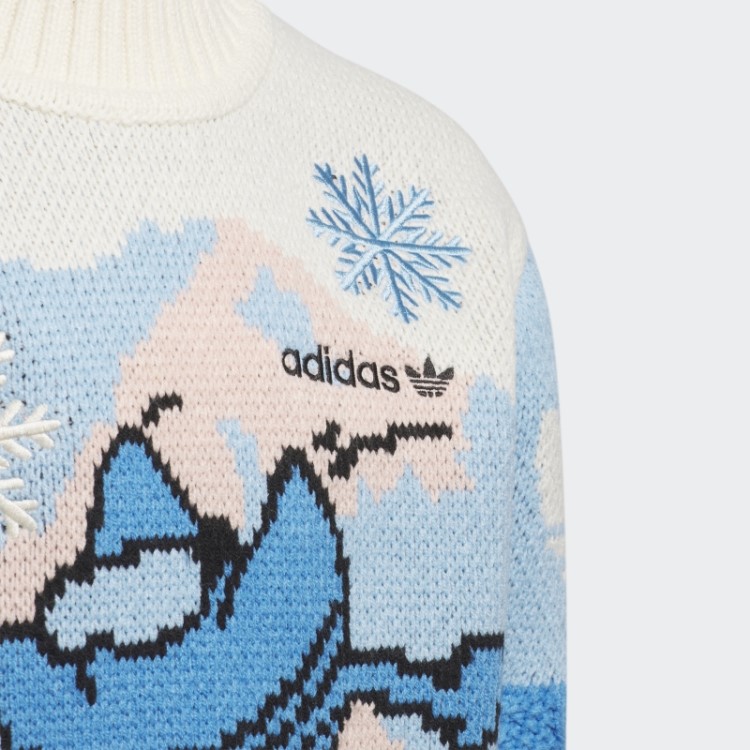 Suéter De Natal Branco Adidas