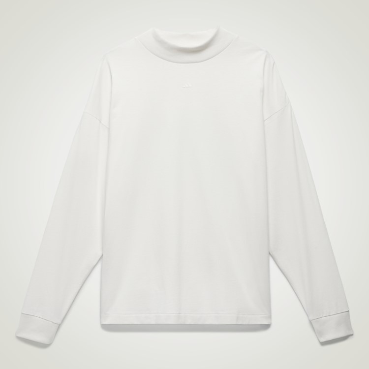 Top De Manga Longa De Basquete Adidas Branco