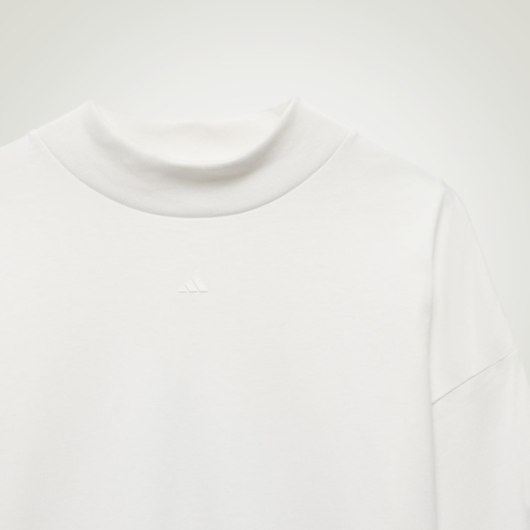 Top De Manga Longa De Basquete Adidas Branco