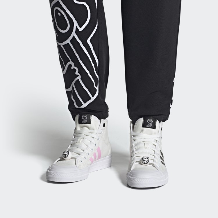 Tênis Branco Nizza High Rf X André Saraiva Adidas