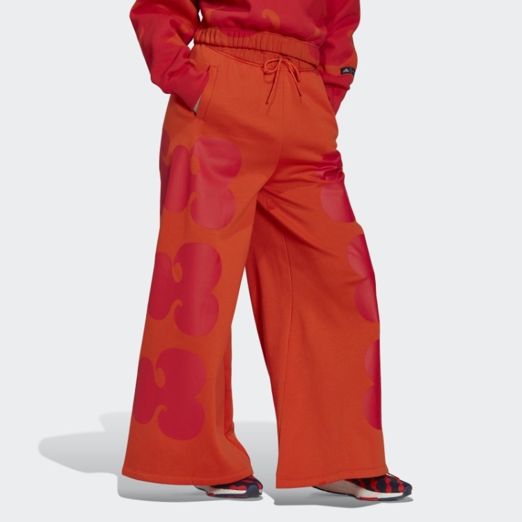 Laranja Adidas Marimekko Calças Largas Moda