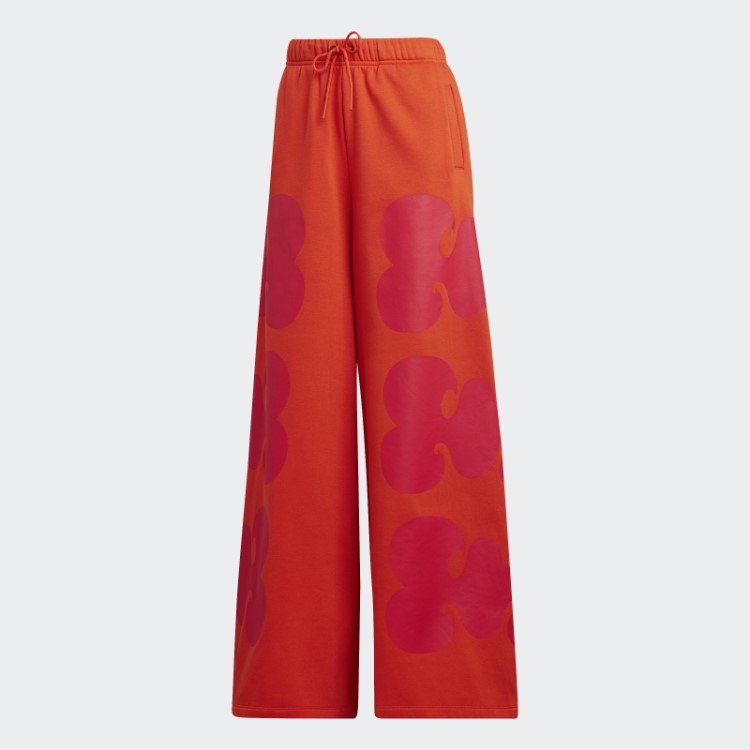 Laranja Adidas Marimekko Calças Largas Moda