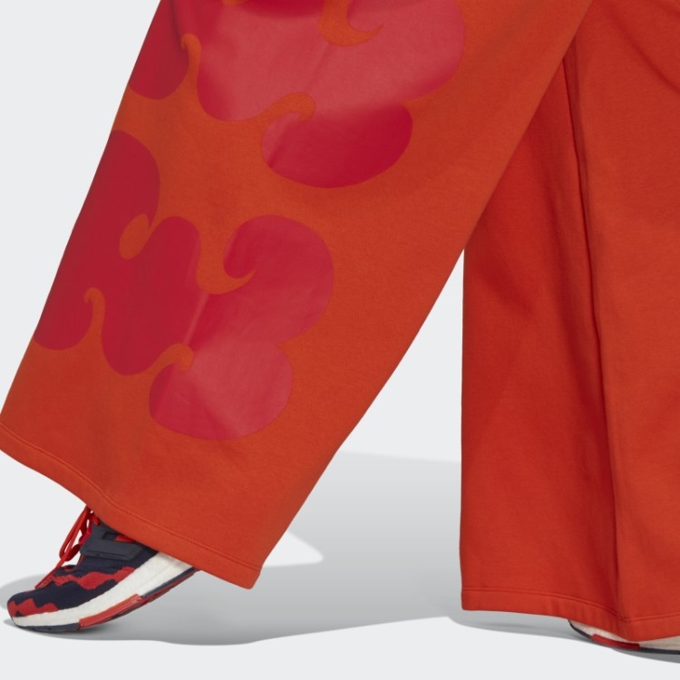Laranja Adidas Marimekko Calças Largas Moda