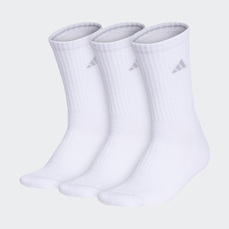 Meias Adidas Brancas Acolchoadas 3 Pares