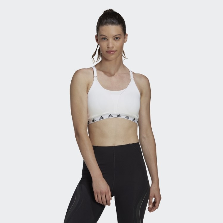 Grow Positivity Sutiã De Amamentação Com Suporte De Luz Para O Dia A Dia Branco Adidas