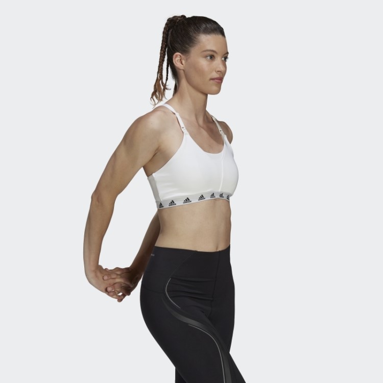 Grow Positivity Sutiã De Amamentação Com Suporte De Luz Para O Dia A Dia Branco Adidas