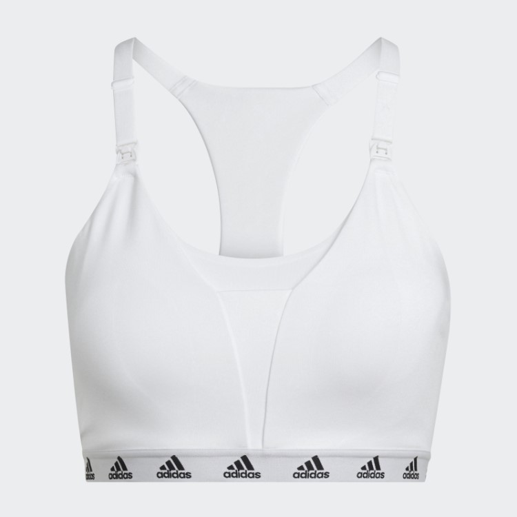 Grow Positivity Sutiã De Amamentação Com Suporte De Luz Para O Dia A Dia Branco Adidas