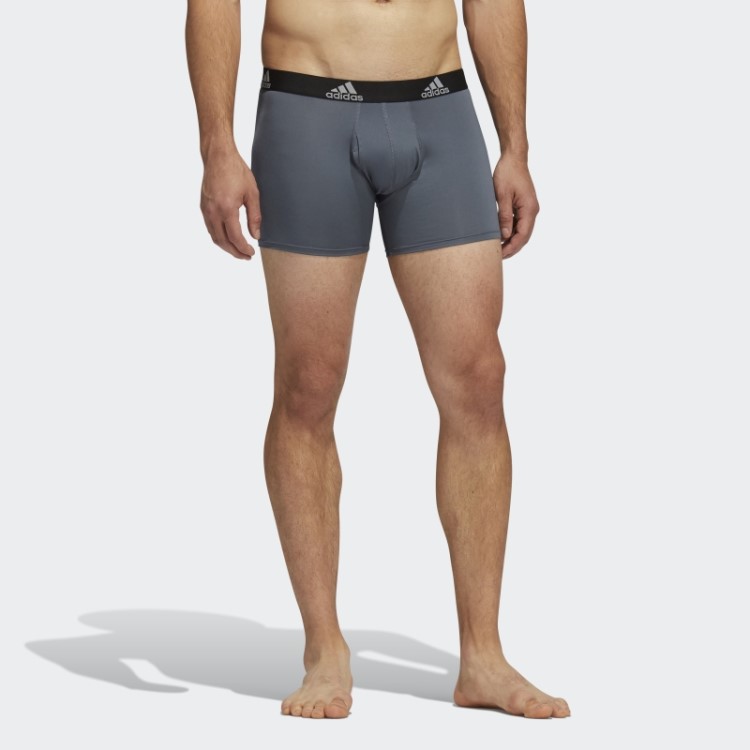 Conjunto De Três Calções De Desempenho Cinza Adidas