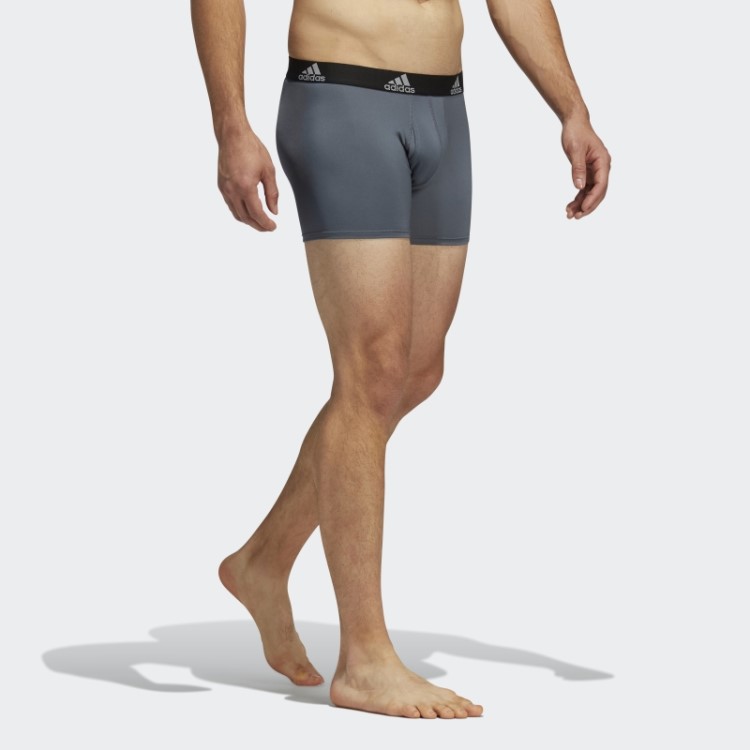 Conjunto De Três Calções De Desempenho Cinza Adidas
