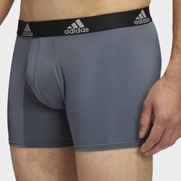 Conjunto De Três Calções De Desempenho Cinza Adidas